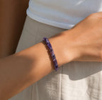 Amethyst Cylinder Bracelet
