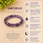 Amethyst Cylinder Bracelet