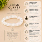 Clear Quartz Cylinder Bracelet
