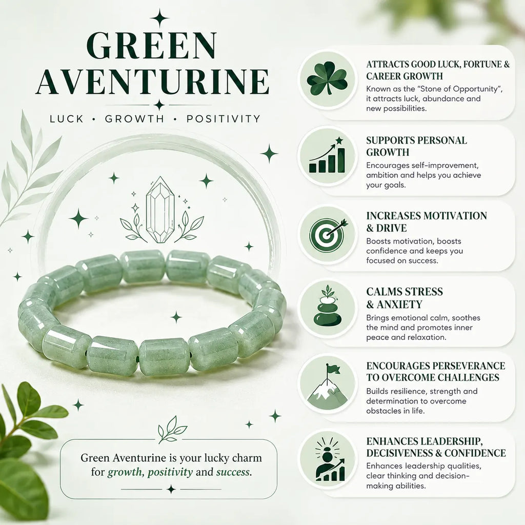 Green Aventurine Cylinder Bracelet