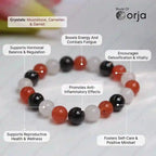 PCOD/PCOS Support Bracelet – Carnelian, Garnet & Moonstone