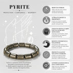 Pyrite Cylinder Bracelet
