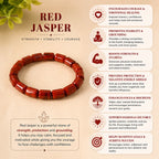 Red Jasper Cylinder Bracelet