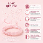 Rose Quartz Cylinder Bracelet